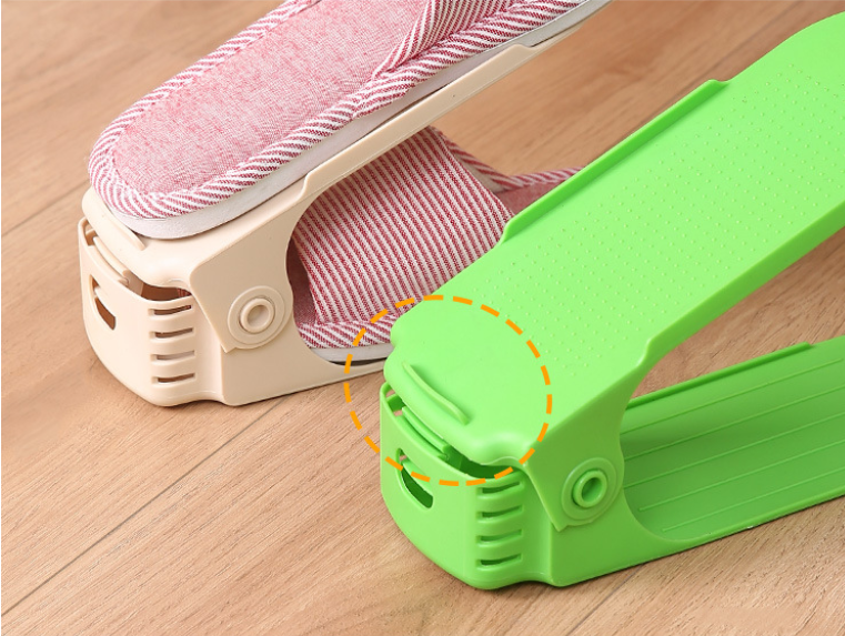 Nastaviteľný organizér na topánky - ružový