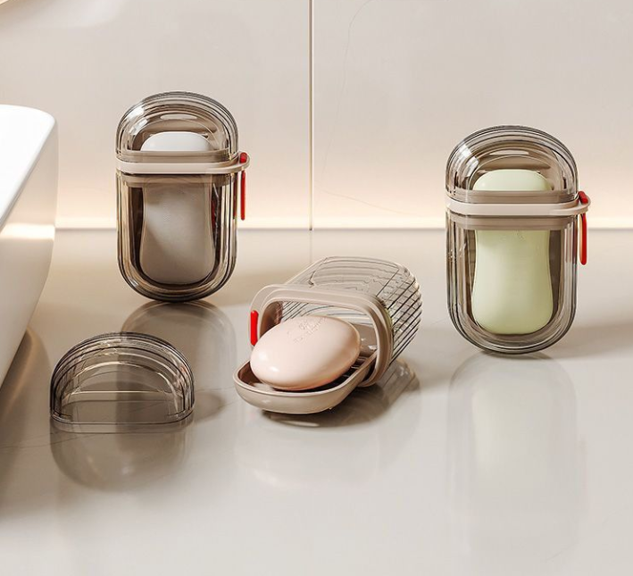 Cestovný box na mydlo s odkvapkávačom - 1ks