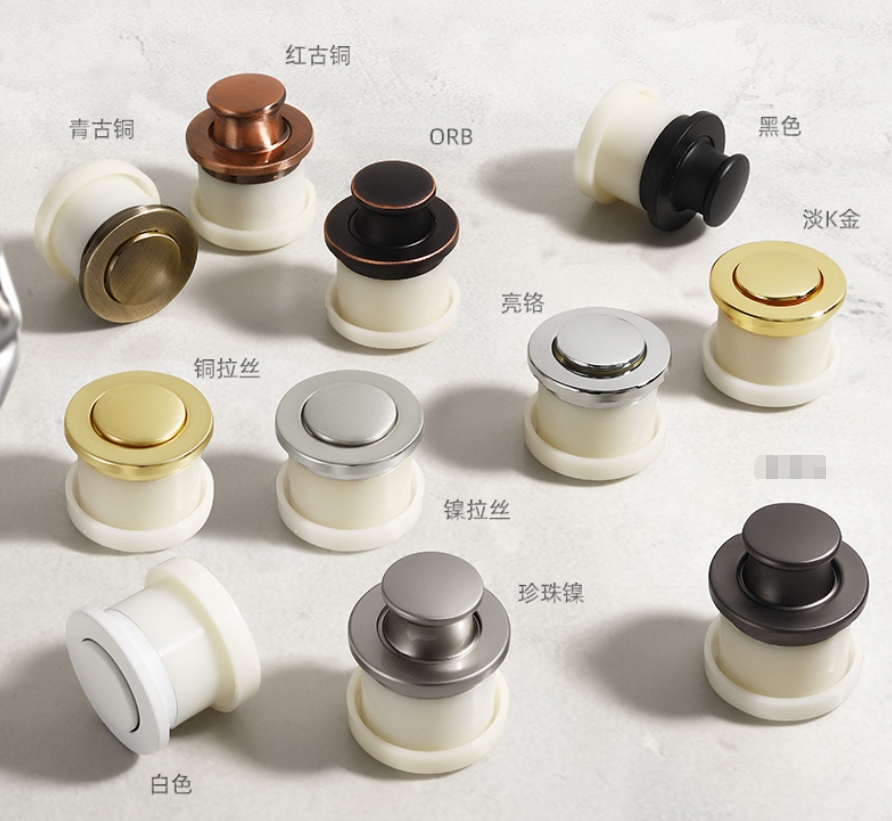 Push lock úchyt, zásuvný knop zásuvky nerez