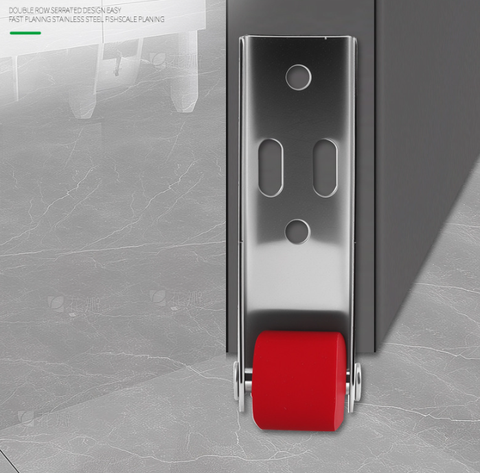 Podperné koliesko zvesených dverí čierne