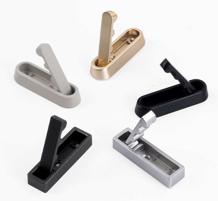 Sklopný háčik na šaty čierny oválny