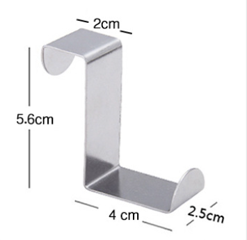 Nerezový háčik na dvere / skrinku - závesný (1 ks)