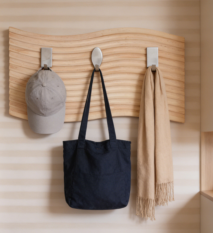 Samolepiaci háčik – nerez obdĺžnik 6 ks