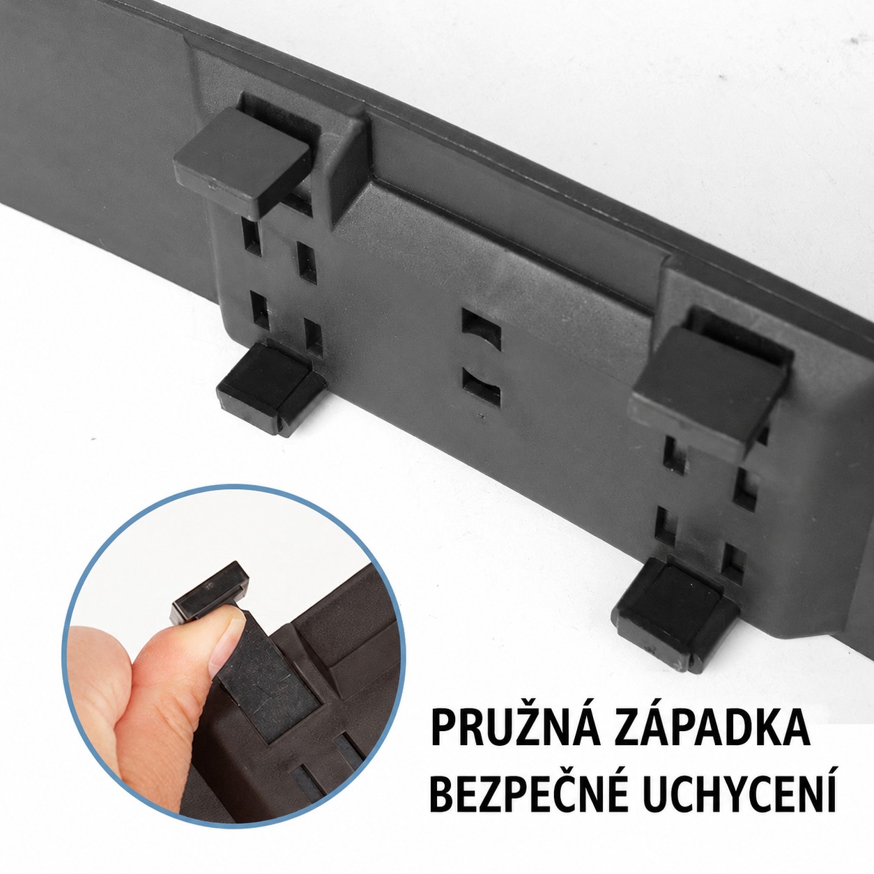 Širokouhlé zakrivené spätné zrkadlo do auta 28,5 × 7 cm