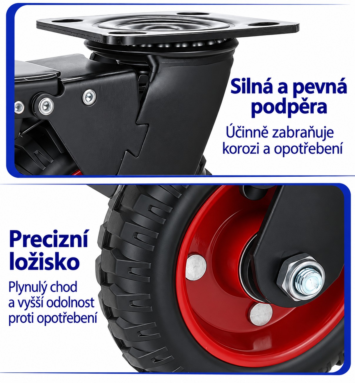 Otočné transportné koliesko 150 mm - nosnosť 160 kg