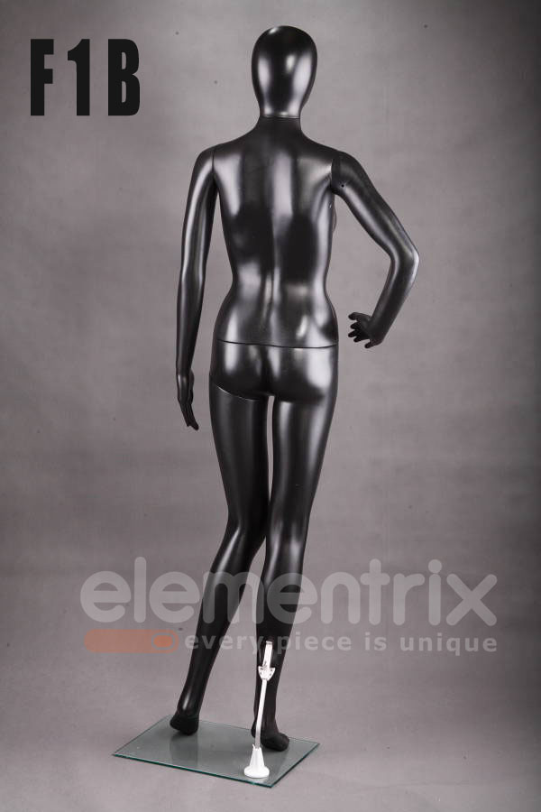 Abstraktných dámska figurína, manekýnka čierna F1B