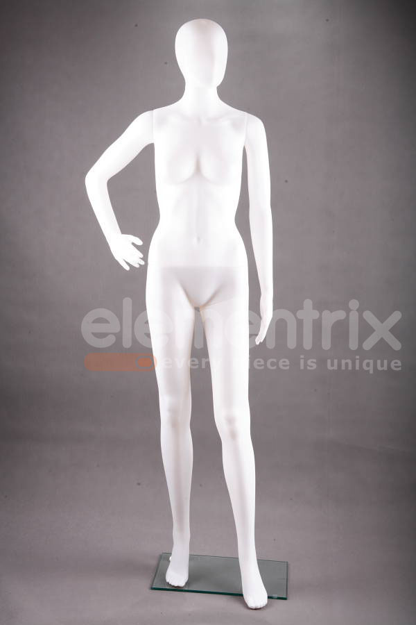 Abstraktných dámska figurína, manekýnka BIELA ??FC11W
