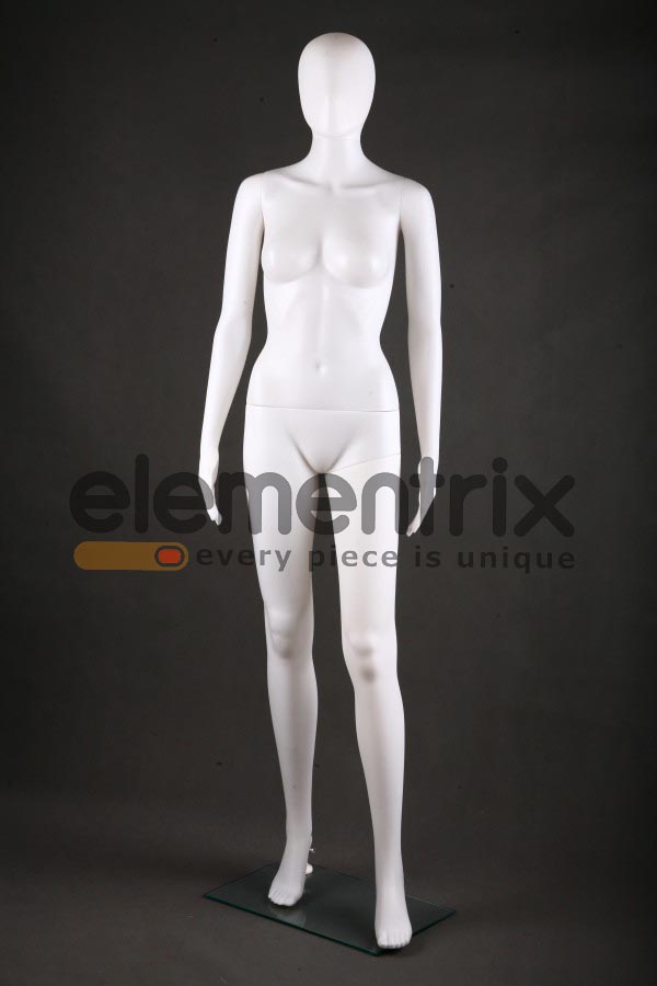 Abstraktných dámska figurína, manekýnka biela F5W