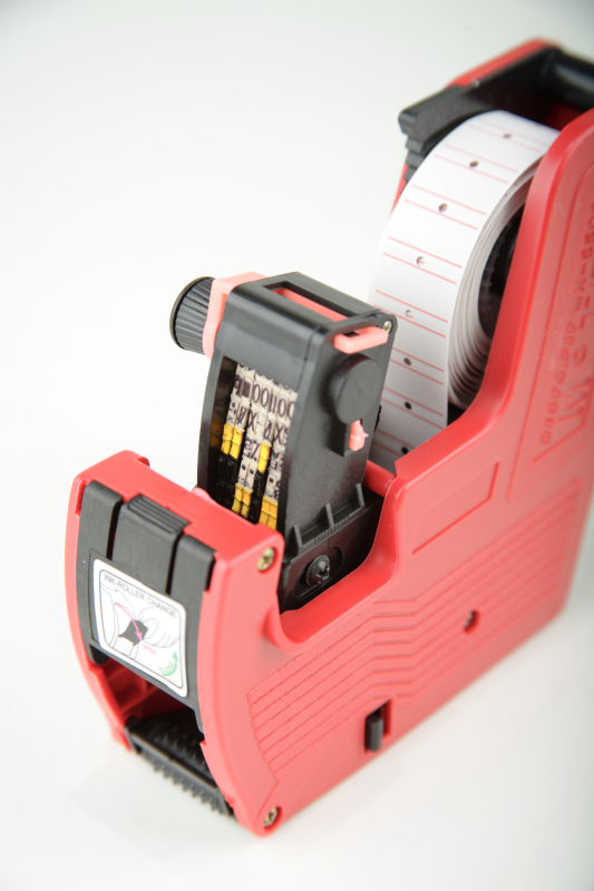 Etiketovacími kliešte jednoriadkové ČERVENÉ MX5500cz