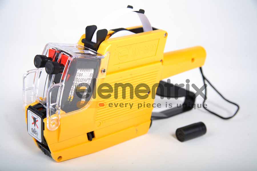 Etikety pre etiketovacími kliešte dvojriadkové žlté