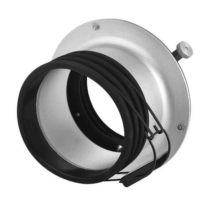 Adaptér pro miniblesky na bajonet Bowens guma