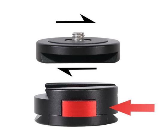 Elementrix Deska stativové hlavy 39mm