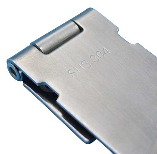 Dverná nerezová petlica 82mm s protikusom