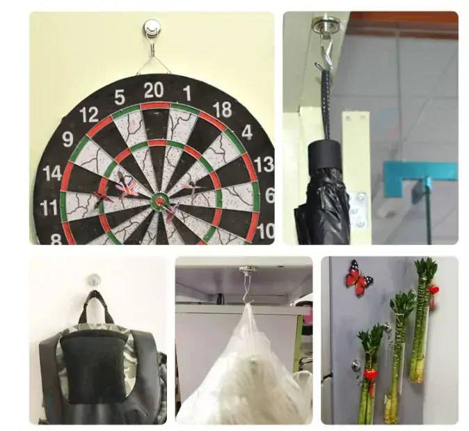 Magnetický háček 360° 17kg neodymový magnet, 1ks 25mm