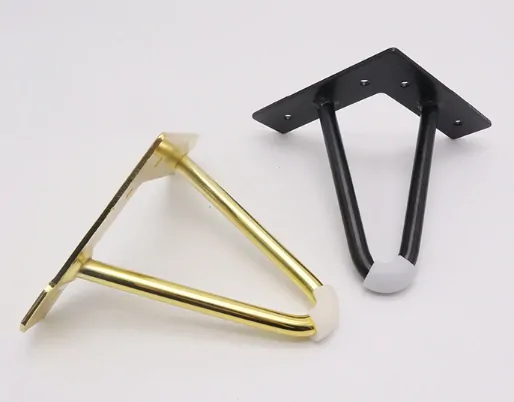 Posteľová noha Hairpin 200mm, 4 kusy, čierna