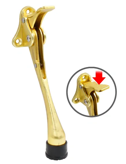 Dverná zarážka výklopná 125mm, zelená