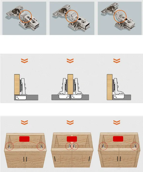 Nábytkový záves vložený s tlmením 110°