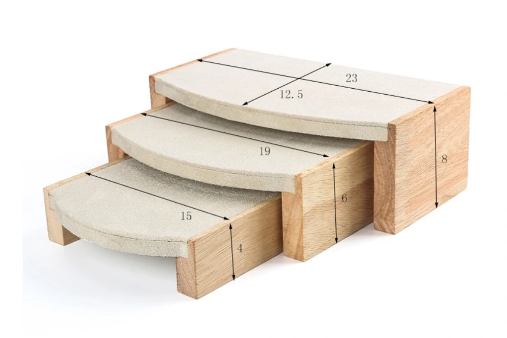 3x stojan, dekolt na šperky, lavica zeliený