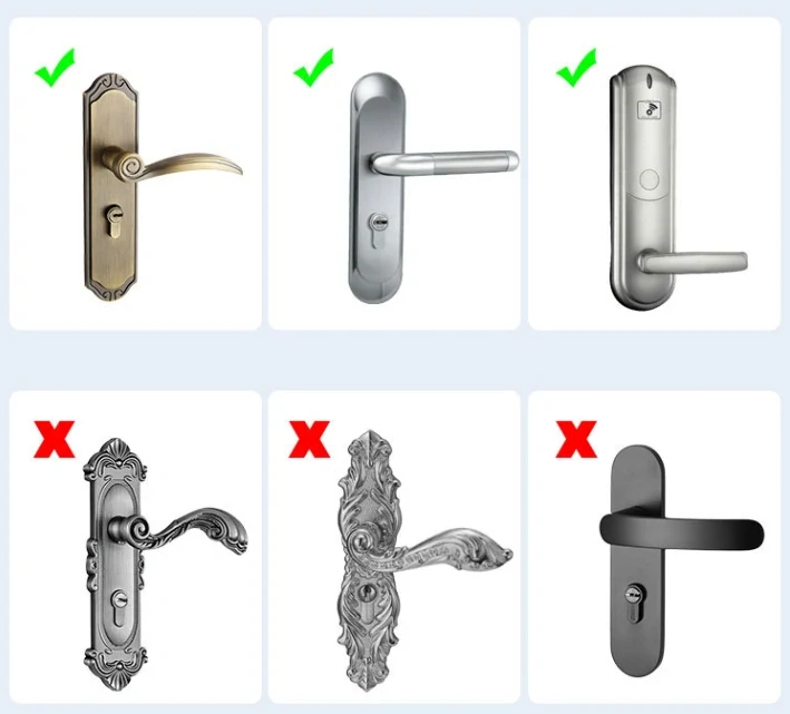 Ochrana kliky dveří, návlek na kliku hnědý