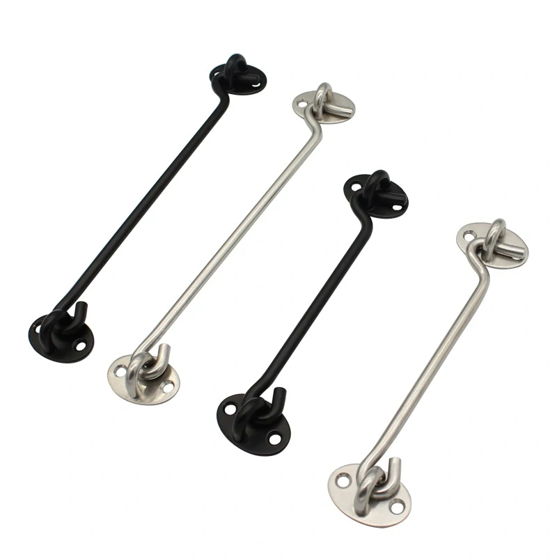 Nerezový hák 300mm na dvere, vráta, okno s protikusom