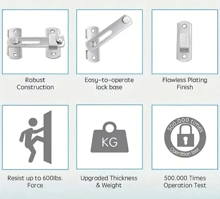 Nerezová dverná, okenné petlice 39-62mm