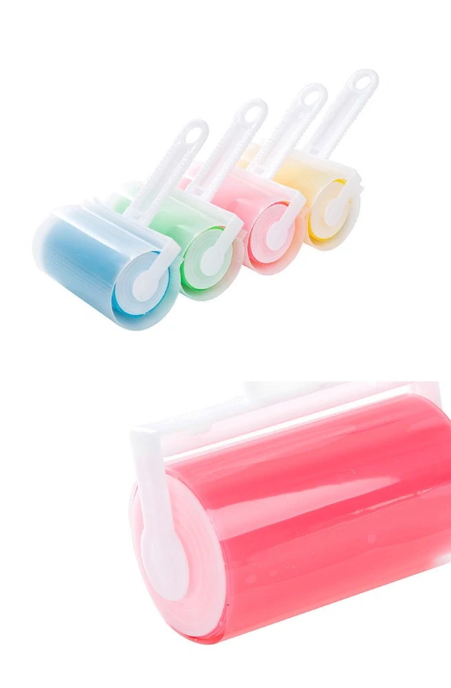 Umývateľný valček na chlpy zelený