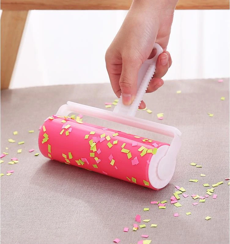 Umývateľný valček na chlpy modry L