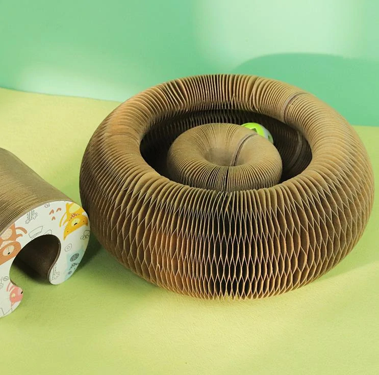 Škrabadlo pre mačky, harmonika z kartónu väčšia