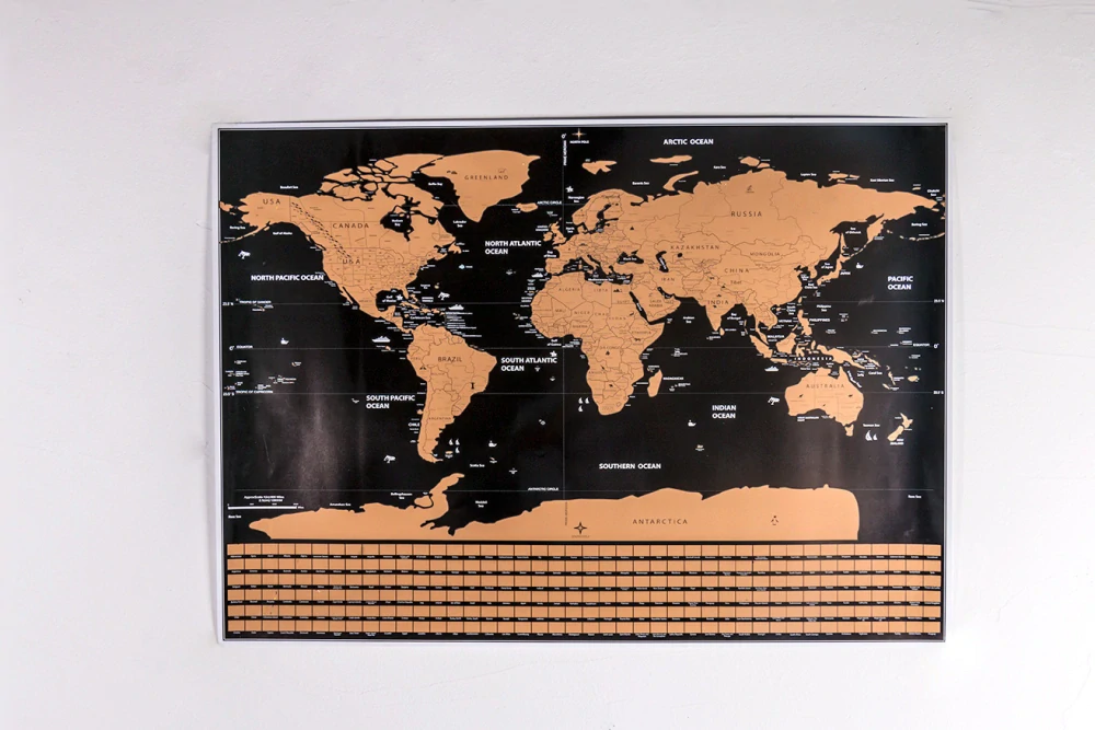 Stieracia mapa sveta Deluxe variant č.2