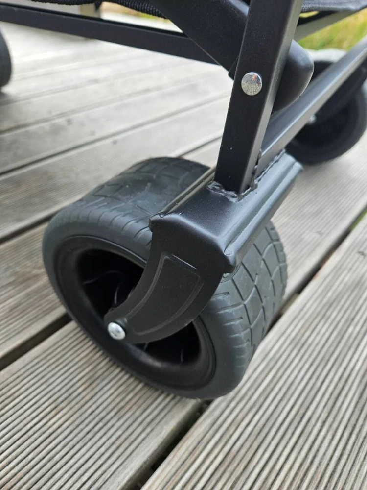 Skladací kempingový vozík, plážový vozík, tankové kolesá 90mm