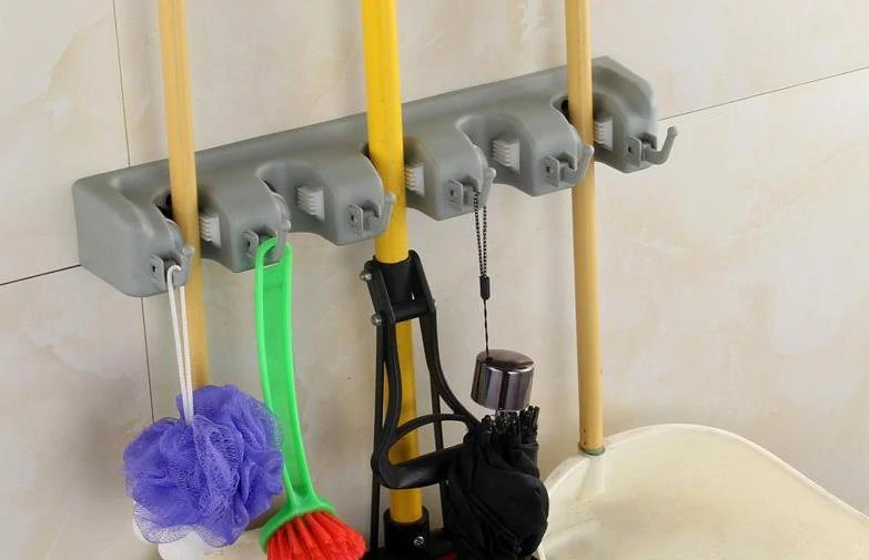 Držiak na mopy a upratovacie pomôcky 5x