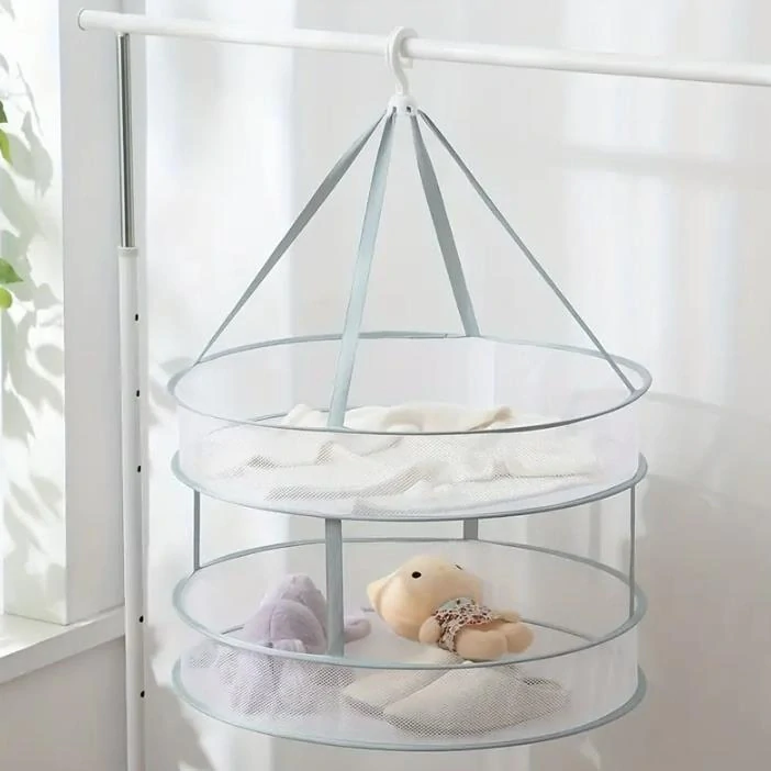 Skladacia sieťka na sušenie bielizne, kruhové 2 poschodia