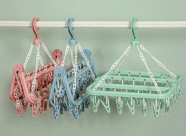 Sušiak na ponožky a spodnú bielizeň 32 kolíčkov béžový