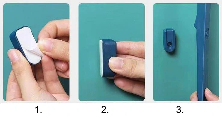 Dlhá lyžica na topánky 62cm magnetická tmavo modrá