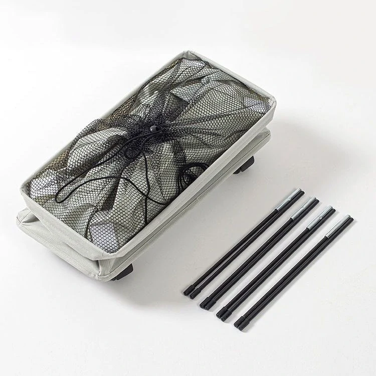 Textilný kôš na bielizeň kompaktný šedy