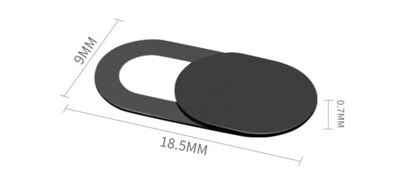 3x Kryt webkamery mobilu alebo notebooku 18mm biely