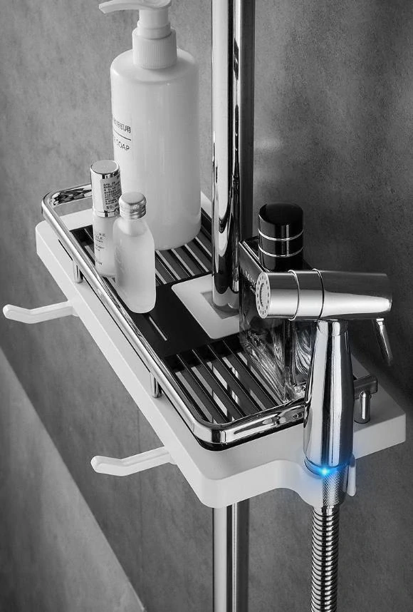 Polička na sprchovú tyč 22mm a 24mm