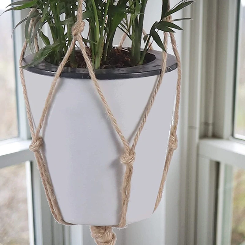 Záves na kvetináč - prírodný 60cm