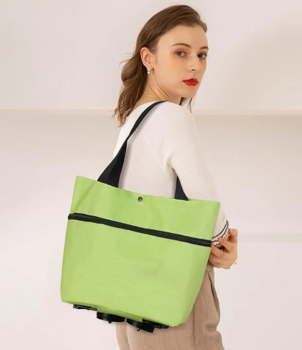 Skladacia nákupná taška na kolieskach