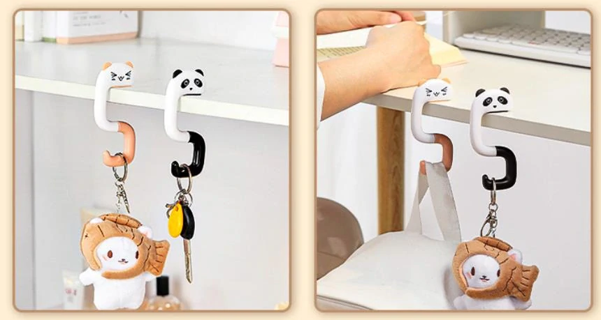 Háčik v tvare mačky varianta čierno biela