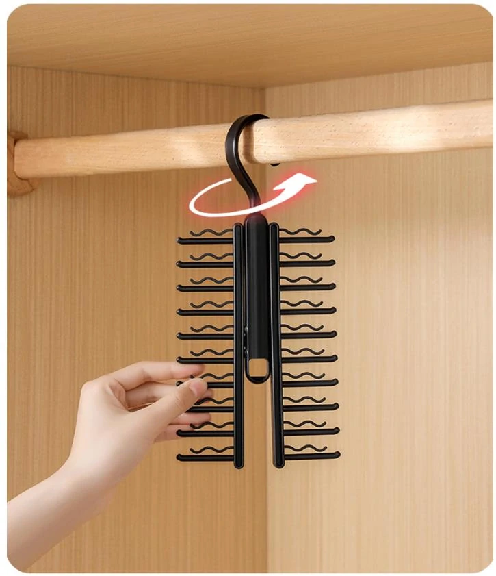 Vešiak na kravaty - čierny