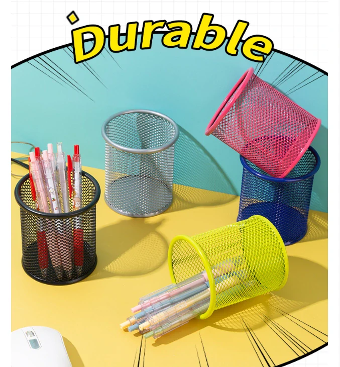 Drôtený okrúhly stojan na ceruzky