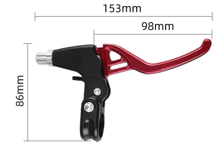 Brzdové páky na bicykel (1 pár, farba strieborná)