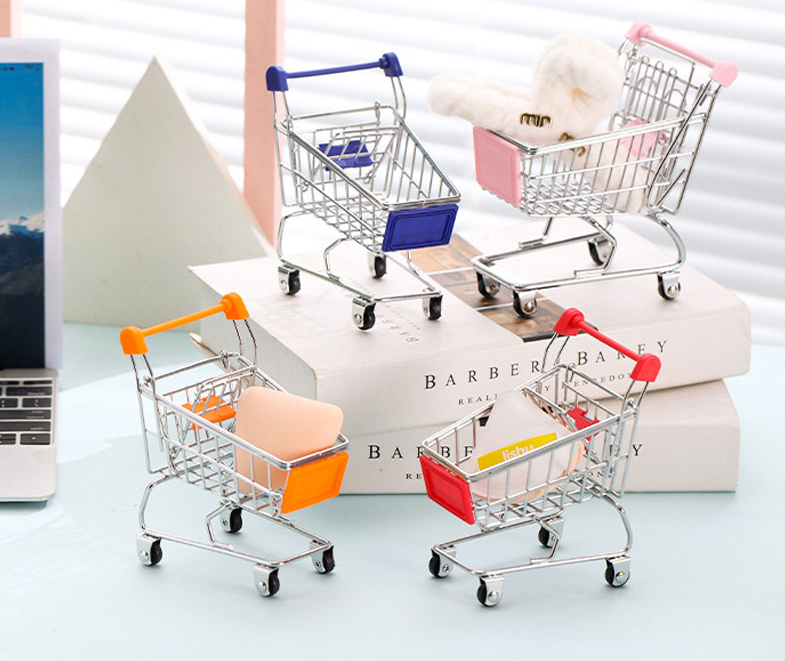 Mini nákupný košík - zelený (1 ks)