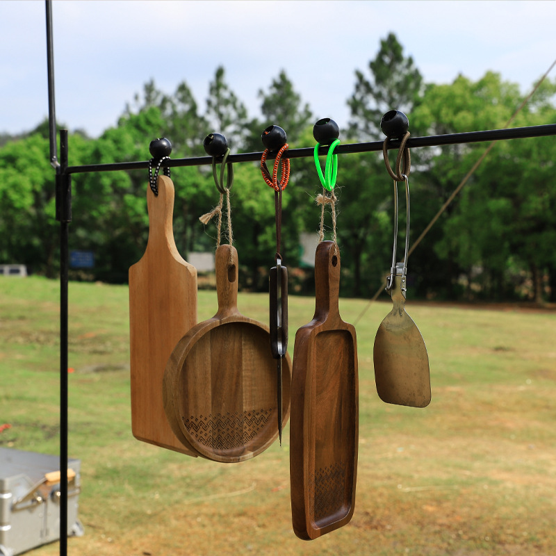 Gumičky s guličkou - Ball Bungee 10 cm - 10 ks (čierne)