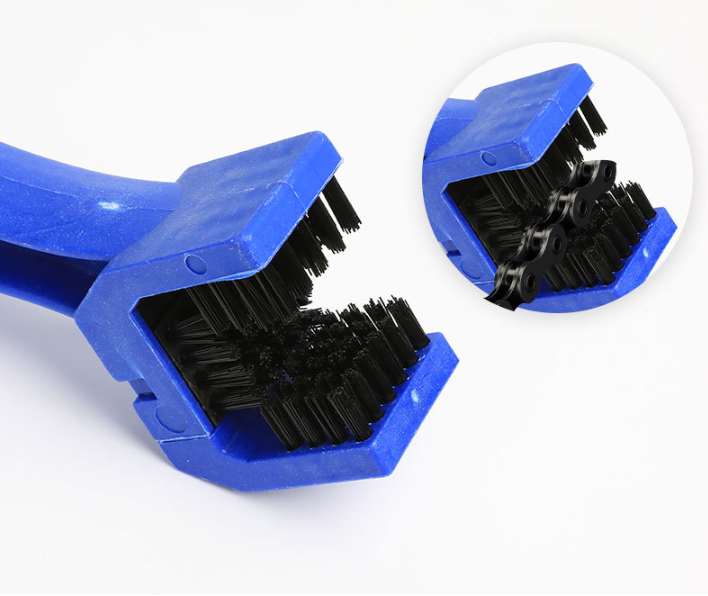 Čistič reťaze / kefa na reťaz - modrá