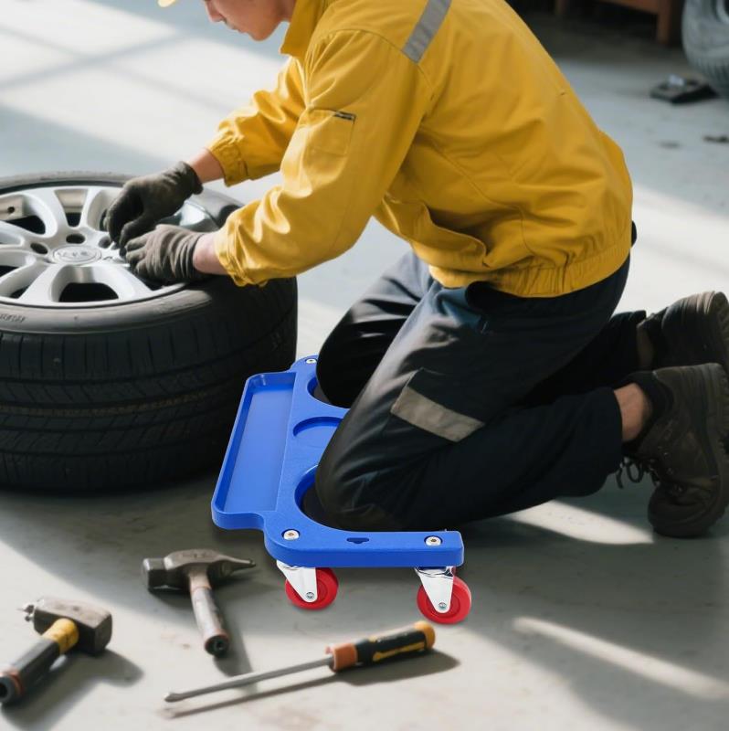 Pojazdná kľakačka / kolenný vozík - červená