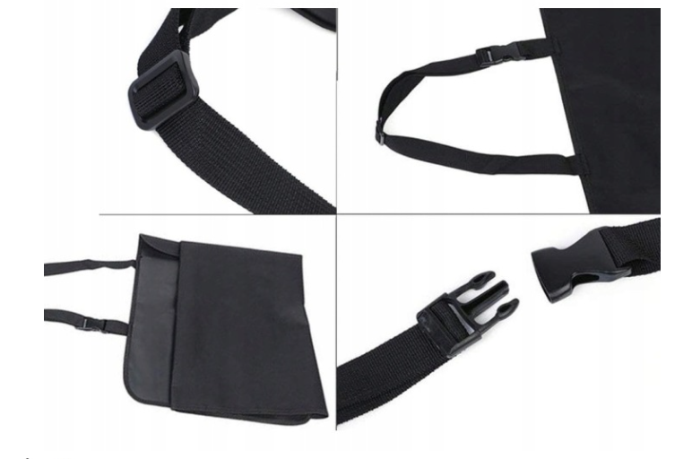 Ochranná podložka na sedadlo do auta pre psa - čierna