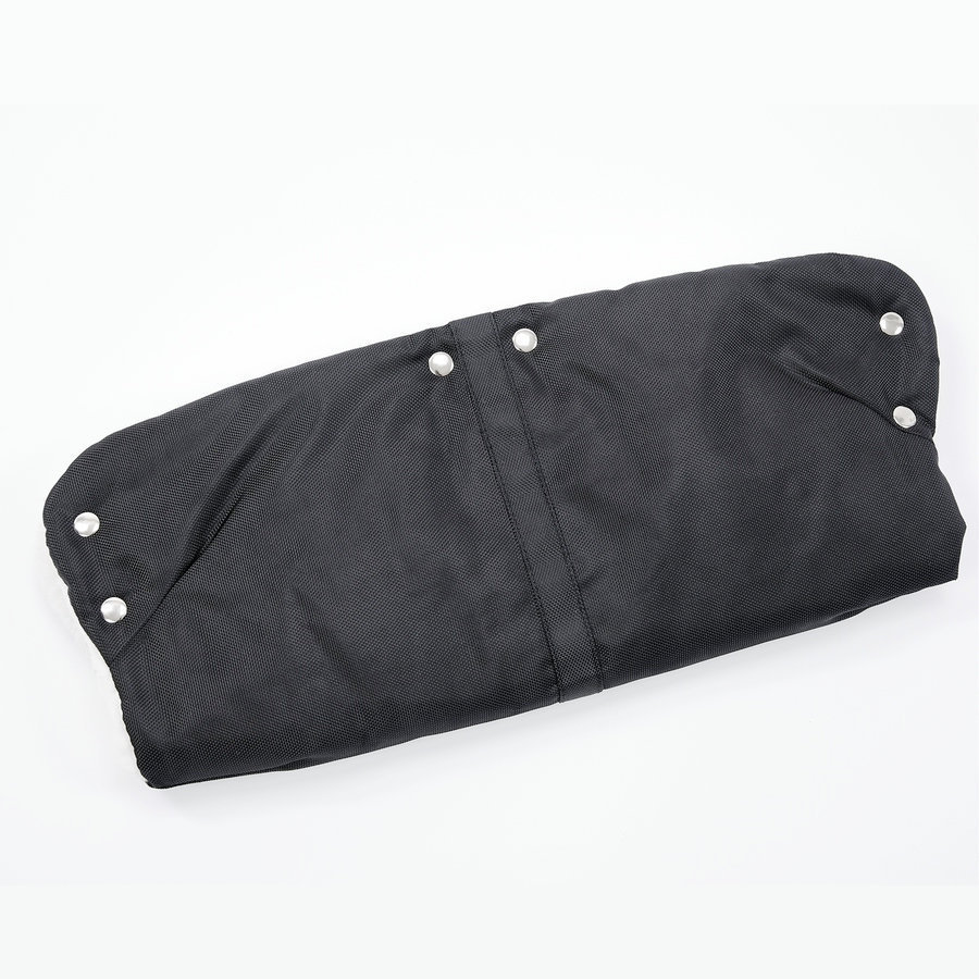 Zimný rukávnik na kočík - hrejivý, vodeodolný (čierny)