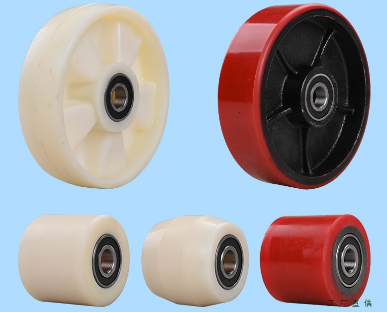 Zadné koleso pre paletový vozík 80x70 mm nylon skosené s ložiskami